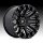 Fuel Quake D828 Gloss Black Milled Custom Truck Wheels